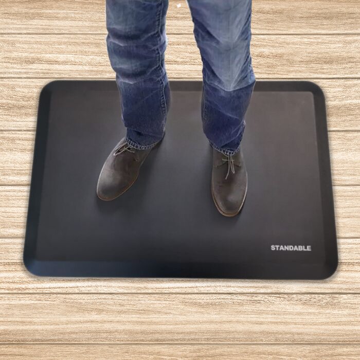 standable stehtisch fussmatte